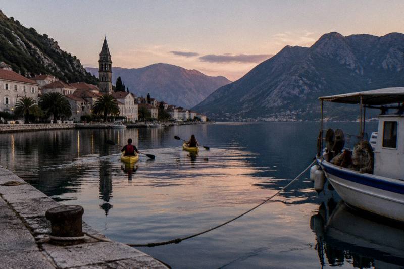 Kotor Bay Kayak with Cliff Jumping